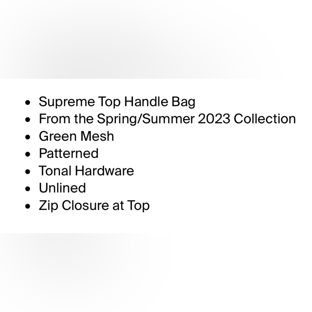 Supreme Green Mesh Bag - Picture 8 of 8